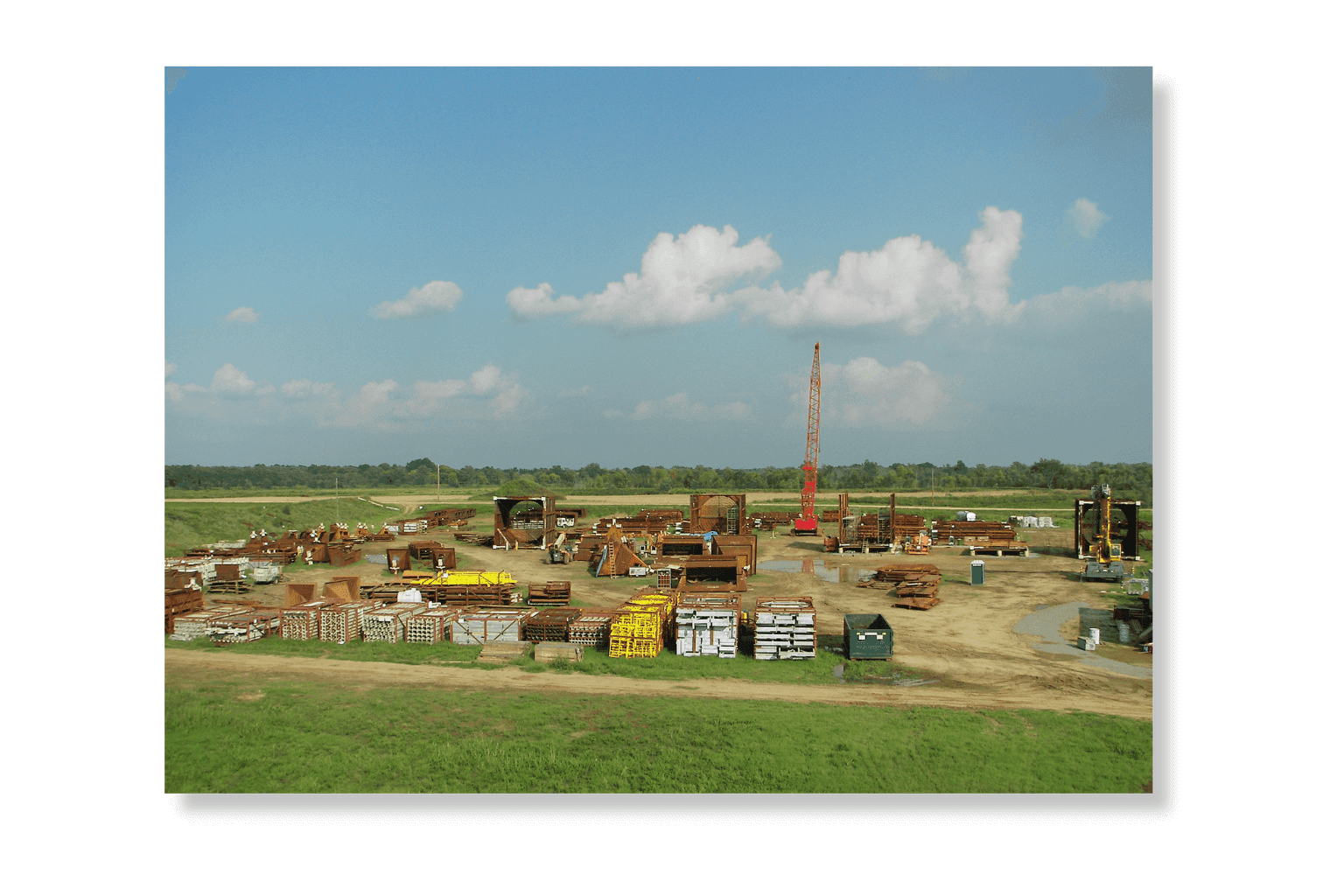 Laydown and fabrication yard at Weanack Land